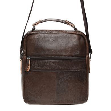 Сумка через плечо мужская кожаная Borsa Leather K15112-brown