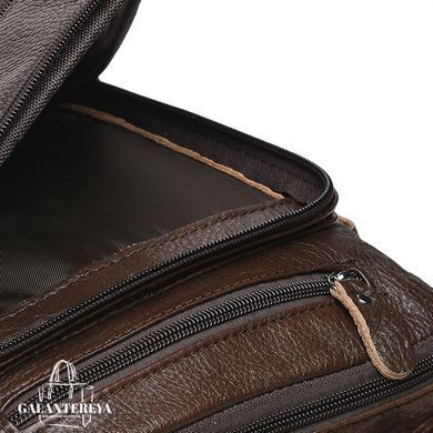 Сумка через плечо мужская кожаная Borsa Leather K15112-brown