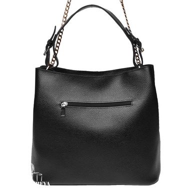 Женская кожаная сумка Ricco Grande 1L887-black черный