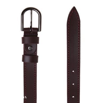 Женский кожаный ремень Borsa Leather br100vgenw21 бордовый