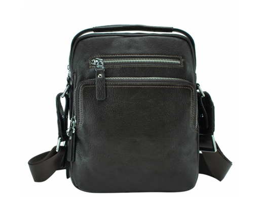 Мужской кожаный мессенджер Tiding Bag NM17-0097-2C коричневый
