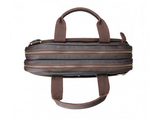 Кожаная мужская сумка для ноутбука Tiding Bag 7092Q коричневый
