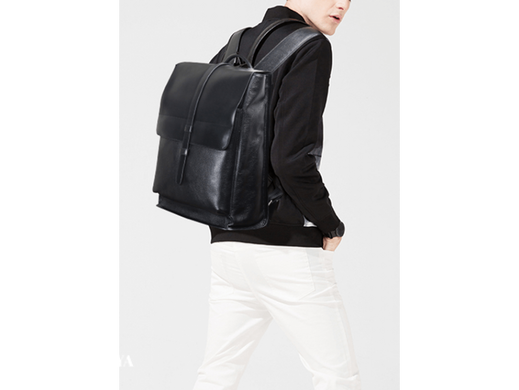 Мужской кожаный рюкзак Tiding Bag B3-1683A черный