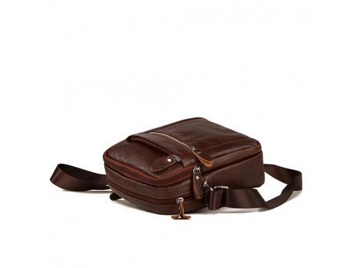 Мужской кожаный черный мессенджер Tiding Bag M38-3922