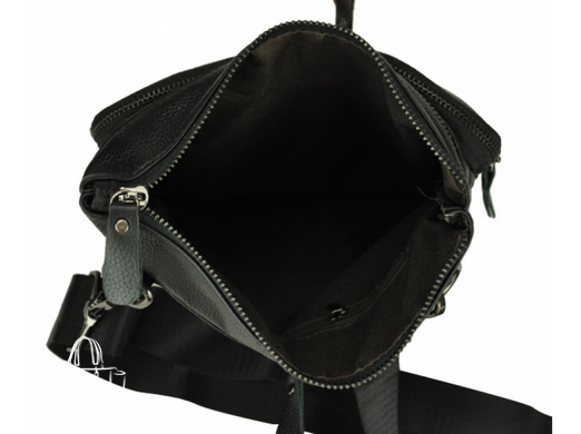 Мужской кожаный черный мессенджер Tiding Bag A25F-0118A