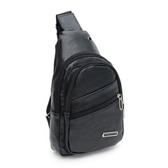 Рюкзак мужской кожаный Monsen C1922bl-black черный