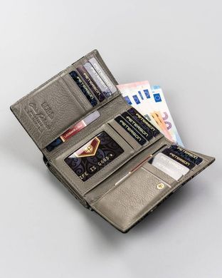 Гаманець жіночий шкіряний Peterson PTN 42108-ONBF сірий