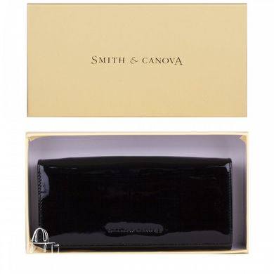 Кошелек женский кожаный Smith & Canova 28609 Haxey (Black Patent)