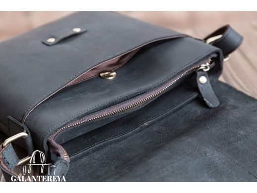 Мужской кожаный мессенджер Tiding Bag G1177B коричневый