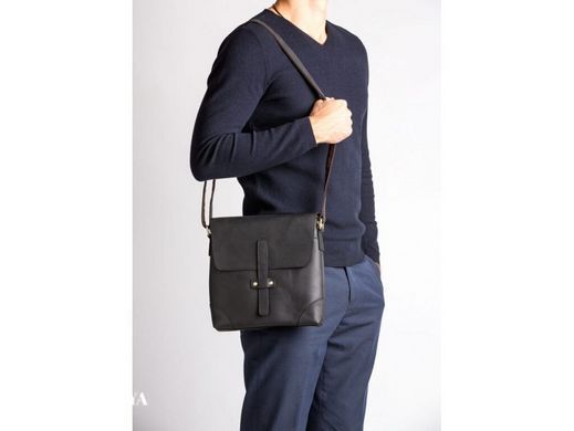Мужской кожаный мессенджер Tiding Bag G1177B коричневый