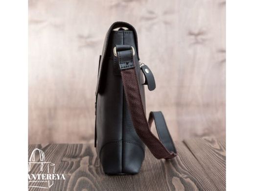 Мужской кожаный мессенджер Tiding Bag G1177B коричневый
