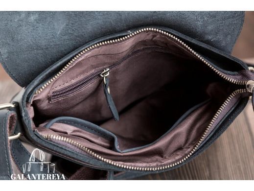 Мужской кожаный мессенджер Tiding Bag G1177B коричневый