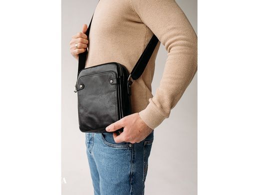 Сумка через плечо мужская кожаная Tiding Bag 8913A