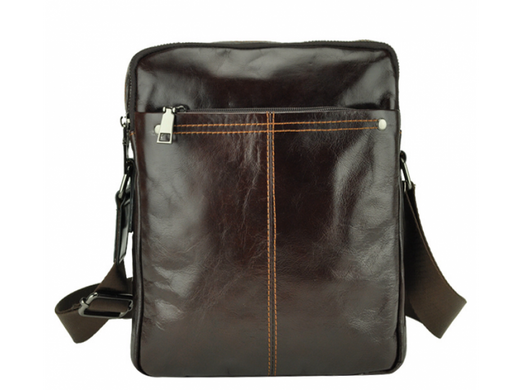 Мужской кожаный коричневый мессенджер Tiding Bag A25F-5573C