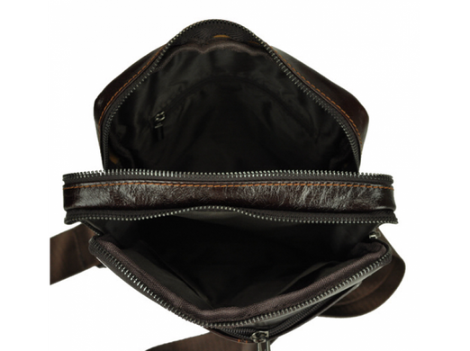 Мужской кожаный коричневый мессенджер Tiding Bag A25F-5573C