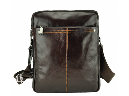 Мужской кожаный коричневый мессенджер Tiding Bag A25F-5573C