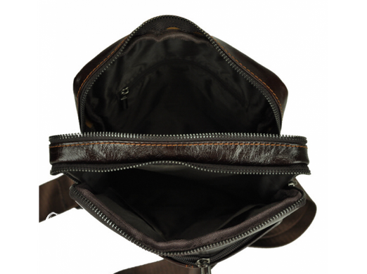 Мужской кожаный коричневый мессенджер Tiding Bag A25F-5573C