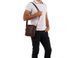 Мужской кожаный черный мессенджер Tiding Bag M38-3923 4