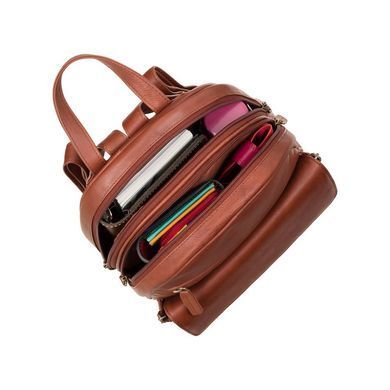 Рюкзак жіночий шкіряний Visconti 01433 Gina (Brown)