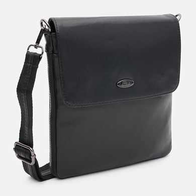 Сумка чоловіча шкіряна Ricco Grande T1tr0028bl-black чорний