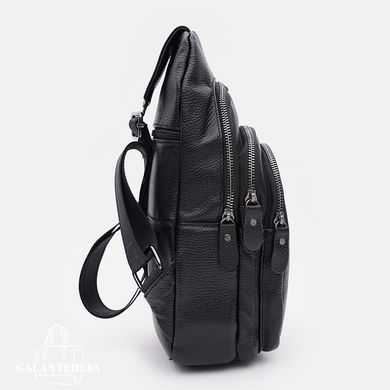 Рюкзак мужской кожаный Keizer K14036bl-black черный
