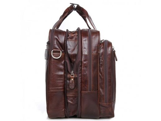 Кожаная сумка для ноутбука Tiding Bag 7343C коричневый