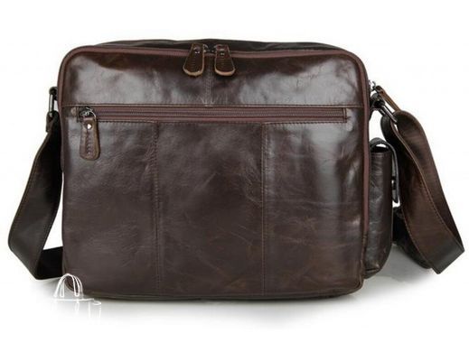 Мужской кожаный мессенджер Tiding Bag 7332C коричневый