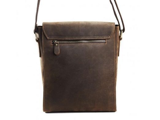 Мужской кожаный коричневый мессенджер Tiding Bag 7055B-1