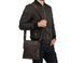 Мужской кожаный черный мессенджер Tiding Bag M38-8136 5