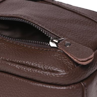 Шкіряний чоловічий месенджер Borsa Leather K11169a-black чорний