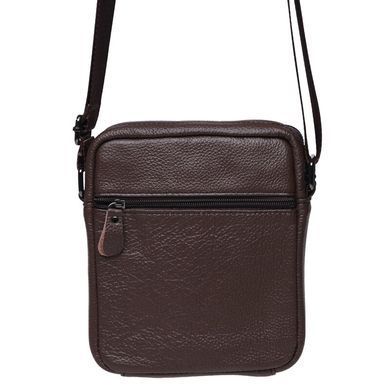 Шкіряний чоловічий месенджер Borsa Leather K11169a-black чорний
