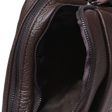 Шкіряний чоловічий месенджер Borsa Leather K11169a-black чорний