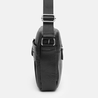 Сумка мужская кожаная Keizer K1851bl-black черная