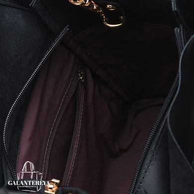 Женская кожаная сумка Ricco Grande 1L908-black черный