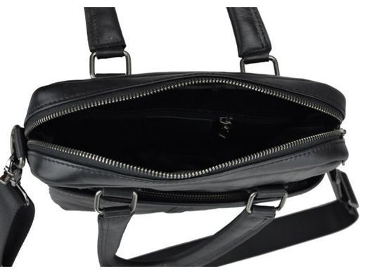Мужской кожаный мессенджер Tiding Bag 8051A черный