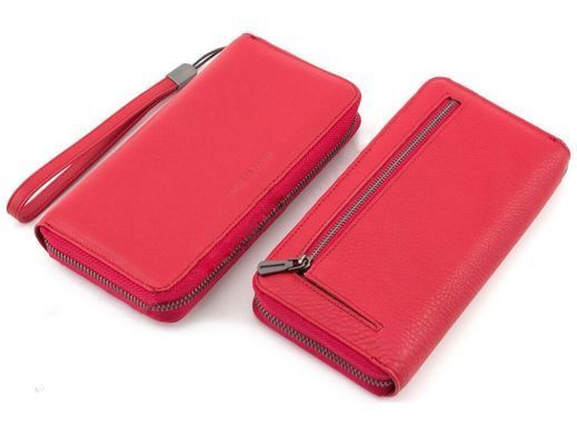 Женский кожаный кошелек Horton Collection TRW8575R красный