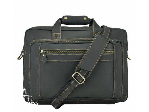 Кожаная сумка для ноутбука Tiding Bag 7367RA черный