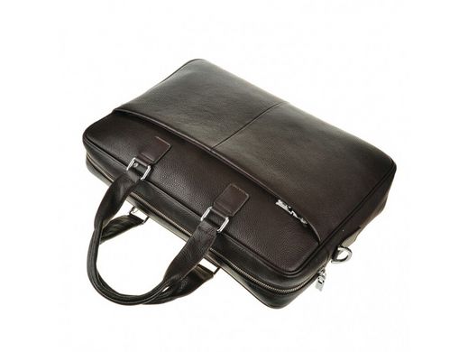 Мужская кожаная сумка для ноутбука Tiding Bag M2164C коричневый
