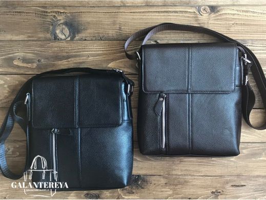 Мужской кожаный коричневый мессенджер Tiding Bag Tiding Bag A25-238