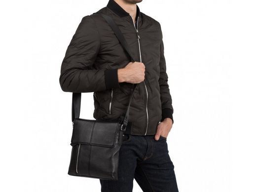 Мужской кожаный коричневый мессенджер Tiding Bag Tiding Bag A25-238