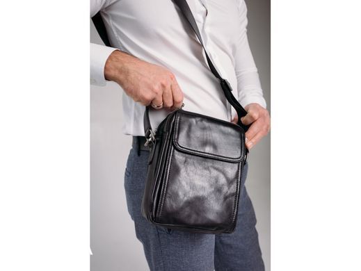 Сумка через плечо мужская кожаная Tiding Bag 8912A
