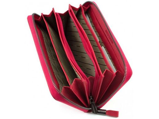 Женский кожаный кошелек Horton Collection TRW8575R красный