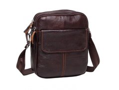 Мужской кожаный мессенджер Tiding Bag M38-1030C коричневый
