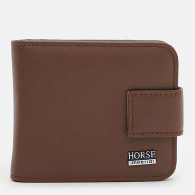 Чоловіче шкіряне портмоне Horse Imperial k1029w-black чорне