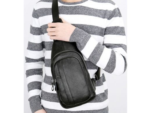 Слінг через плече чоловічий шкіряний Tiding Bag A25F-6601A