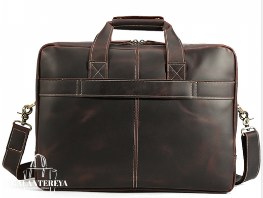 Кожаная сумка для ноутбука Tiding Bag 7367RA черный