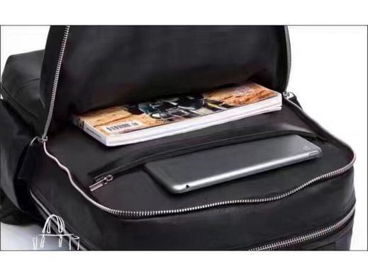 Мужской кожаный рюкзак Tiding Bag B3-1631A черный