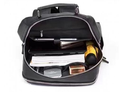 Мужской кожаный рюкзак Tiding Bag B3-1631A черный