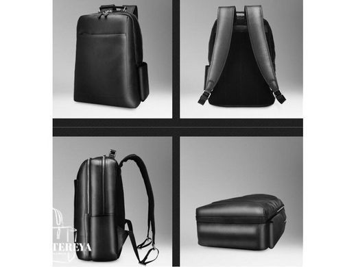 Мужской кожаный рюкзак Tiding Bag B3-1631A черный