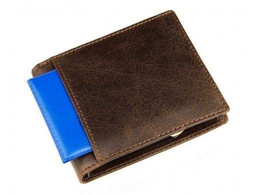 Портмоне мужское кожаное Tiding Bag 8054B коричневый